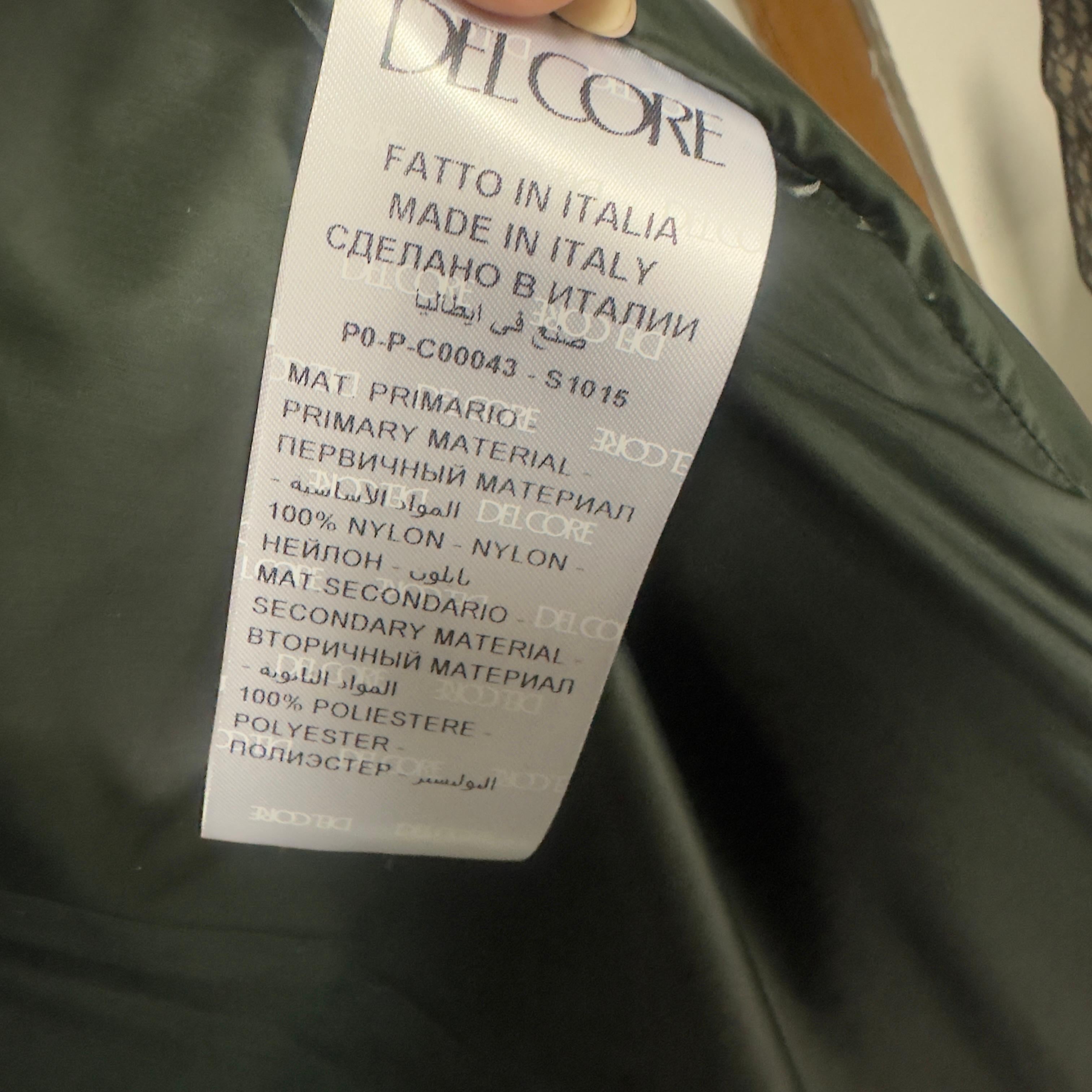 Del Core Piumino Over a Fiori , Modello Maxi con Cappuccio – FW2022 in vendita 2