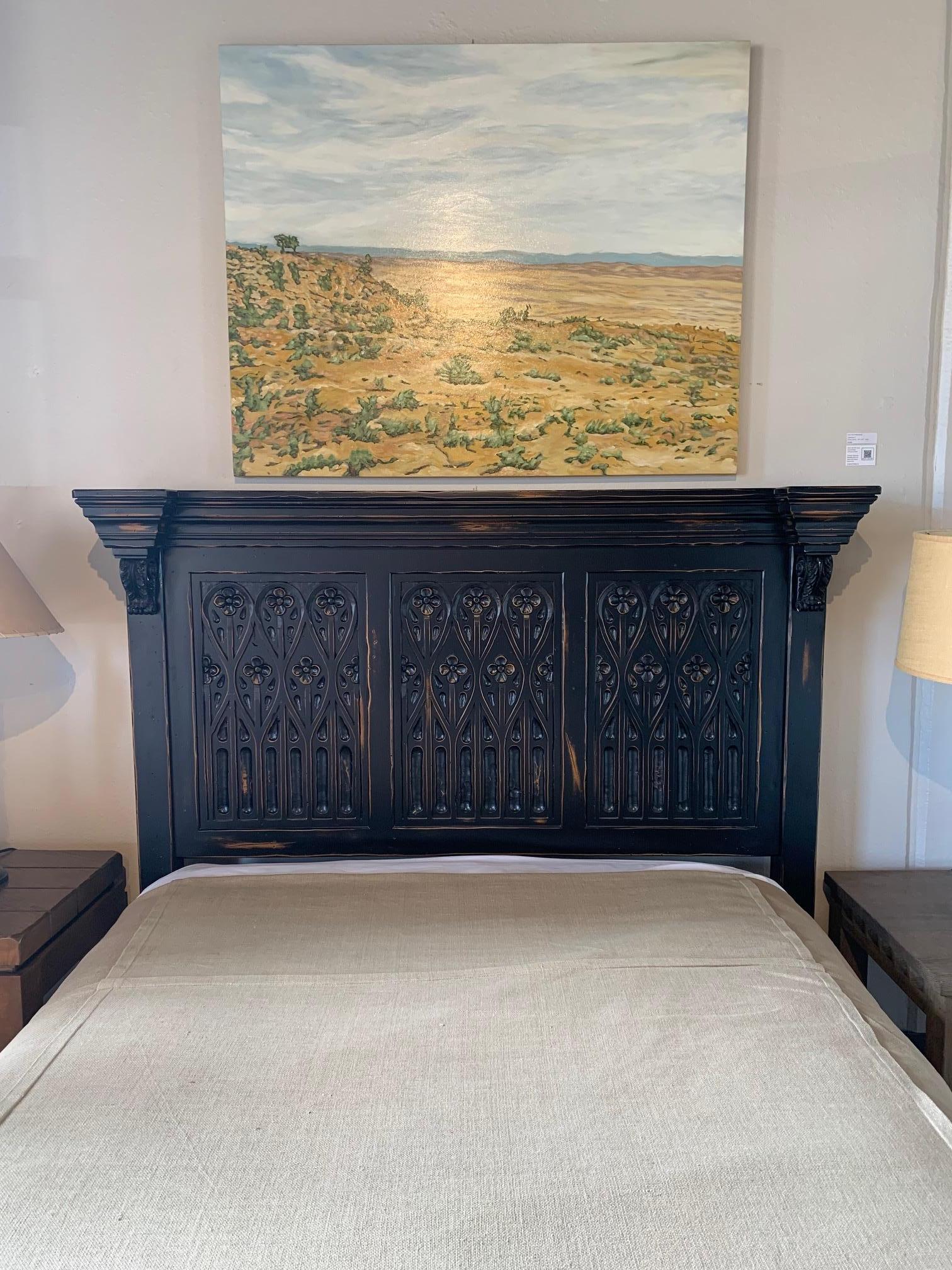 Hand-Carved Del Mar Bed For Sale