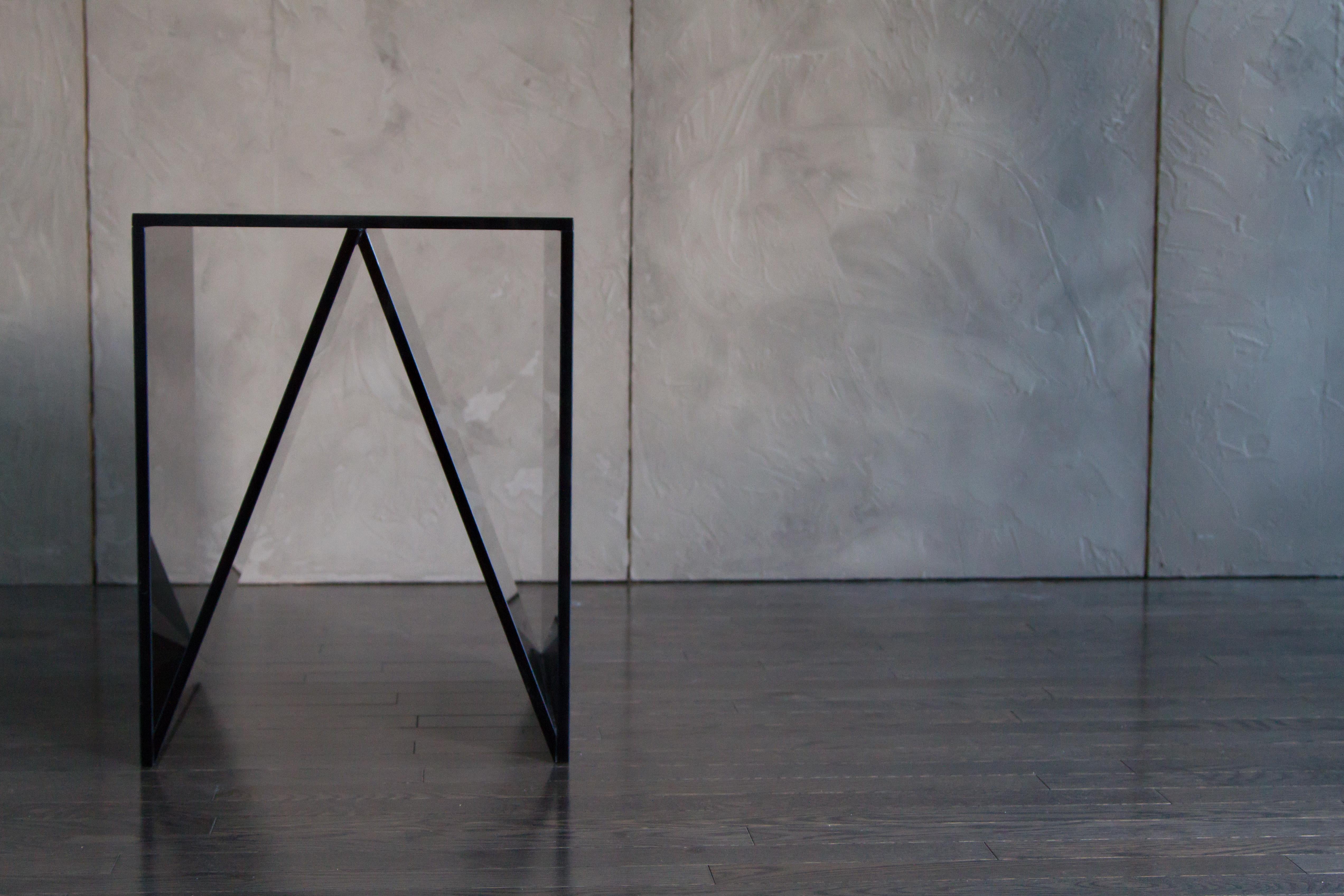 This listing is for the Del Mar side table series in smoked grey glass (18