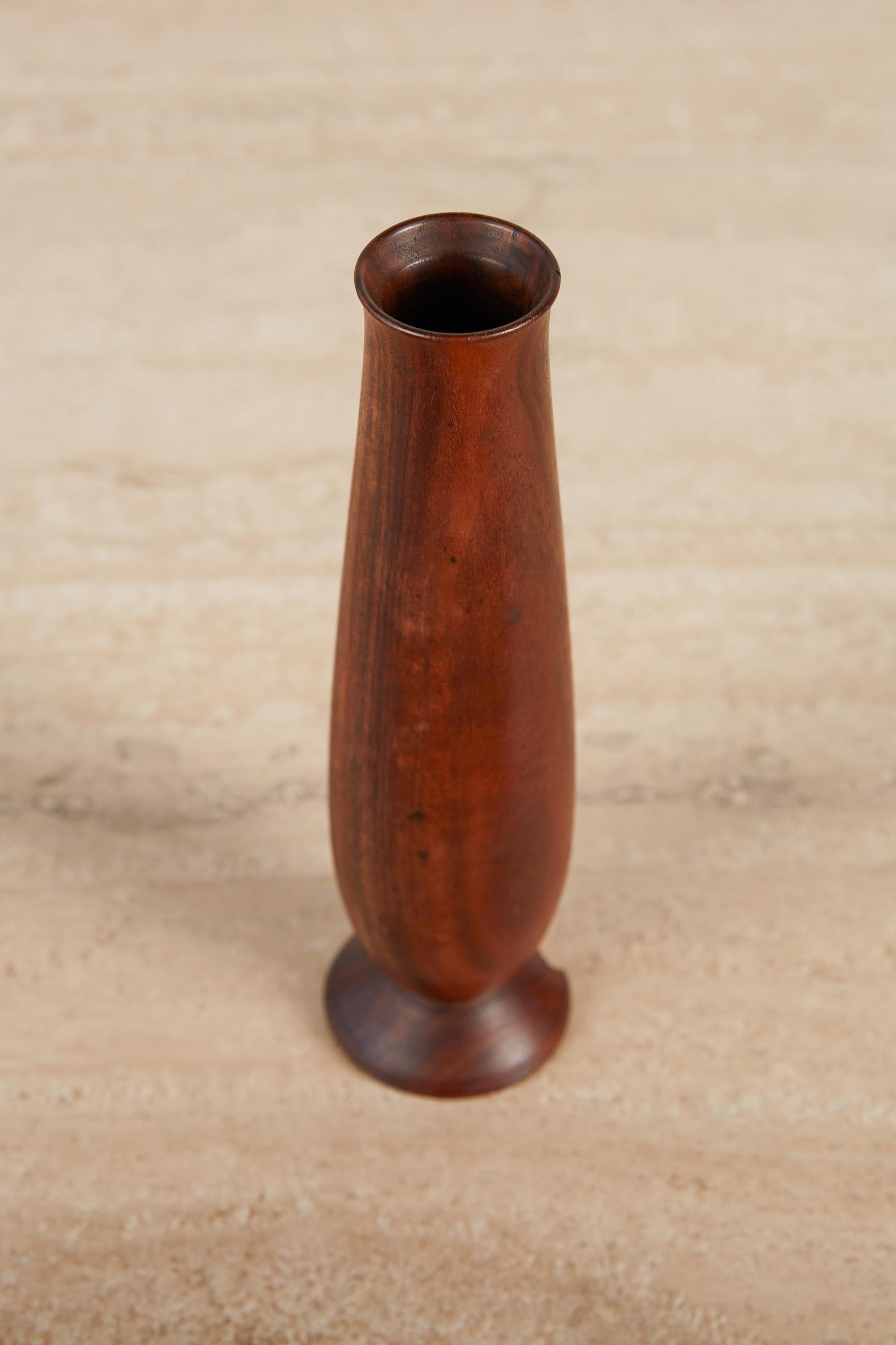 wooden bud vase