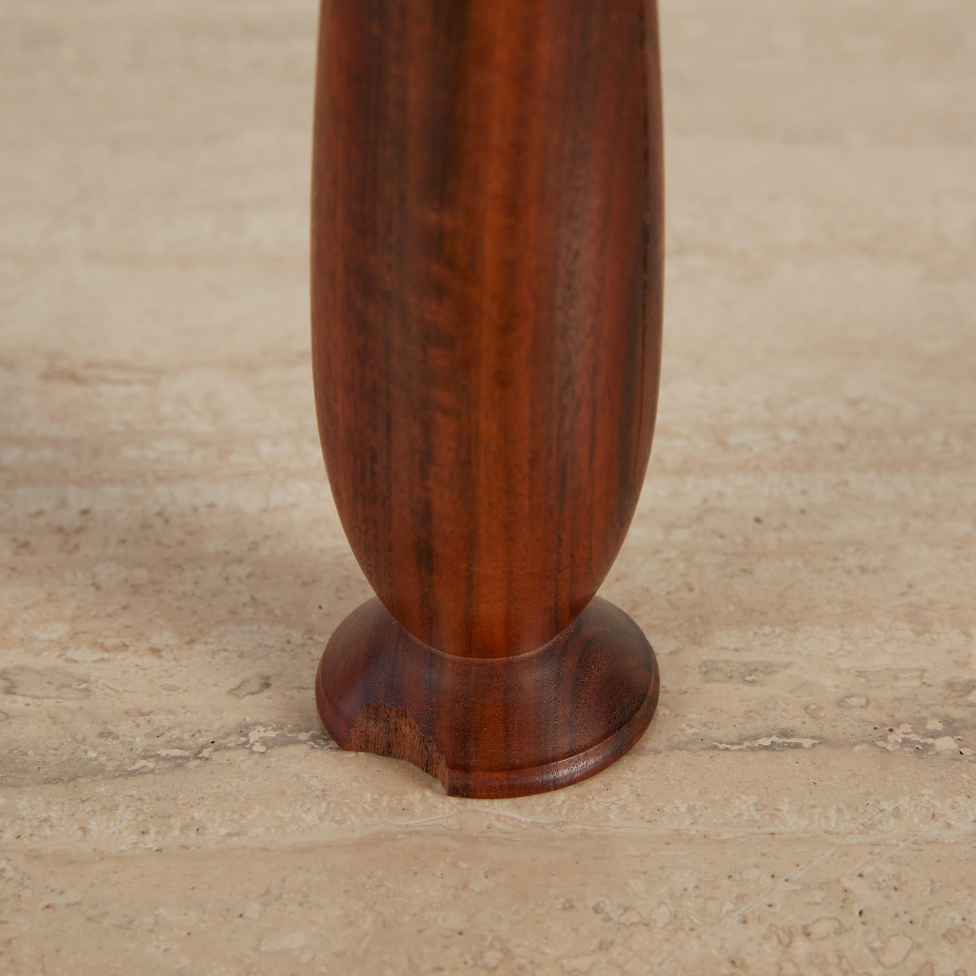 Del Stubbs Turned Wood Bud Vase In Fair Condition In Los Angeles, CA