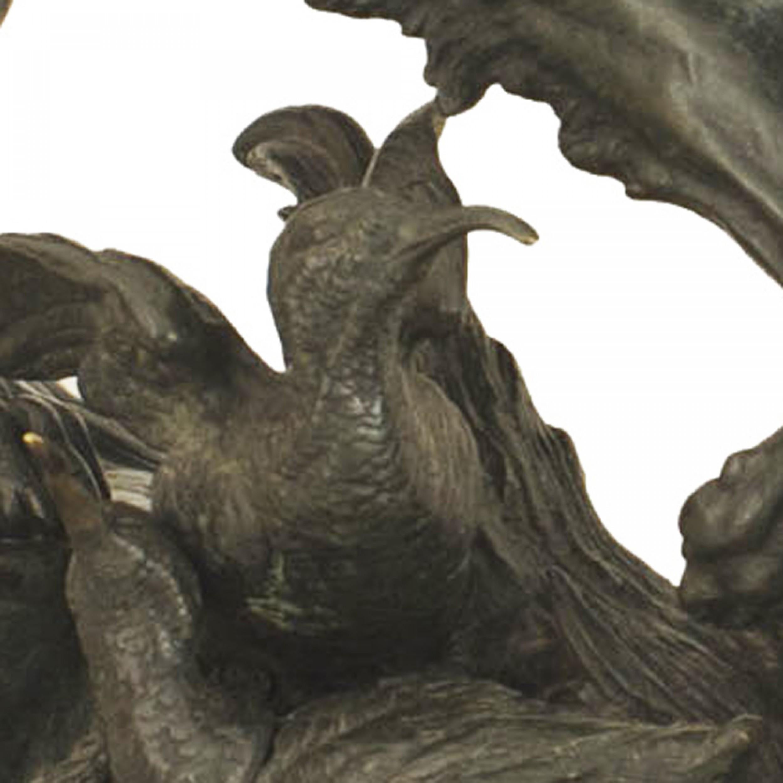 Perro de bronce victoriano francés Delabrierre Francés en venta