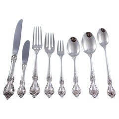 Delacourt by Lunt Sterling Silver Flatware Set for 12 Service 104 pieces