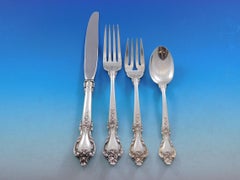 Delacourt by Lunt Sterling Silver Flatware Set for 8 Service 62 Pieces