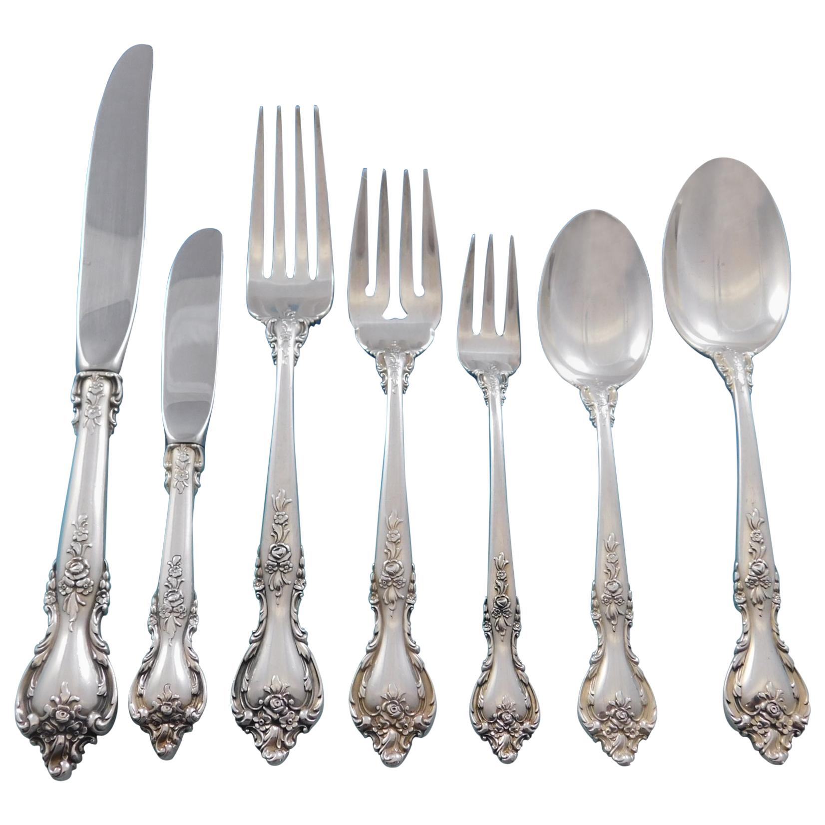 Delacourt by Lunt Sterling Silver Flatware Set for 8 Service 70 Pieces