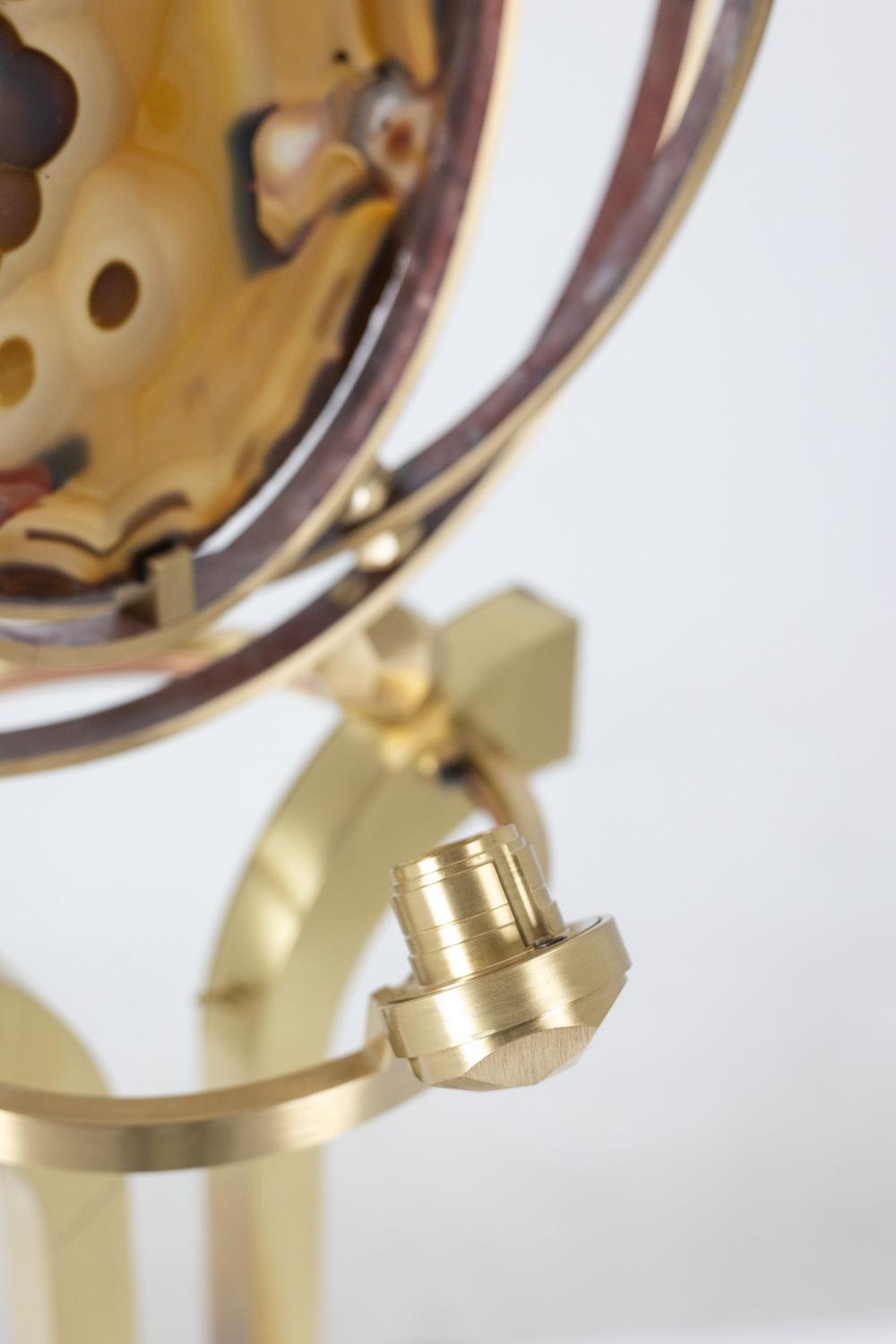Lampe armillaire modèle Delamarche. Travail artisanal. en vente 2