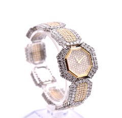 DeLaneau Two-Tone Diamond Ladies Watch
