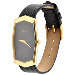 DeLaneau Gelbgold Vintage Handaufzugs-Armbanduhr