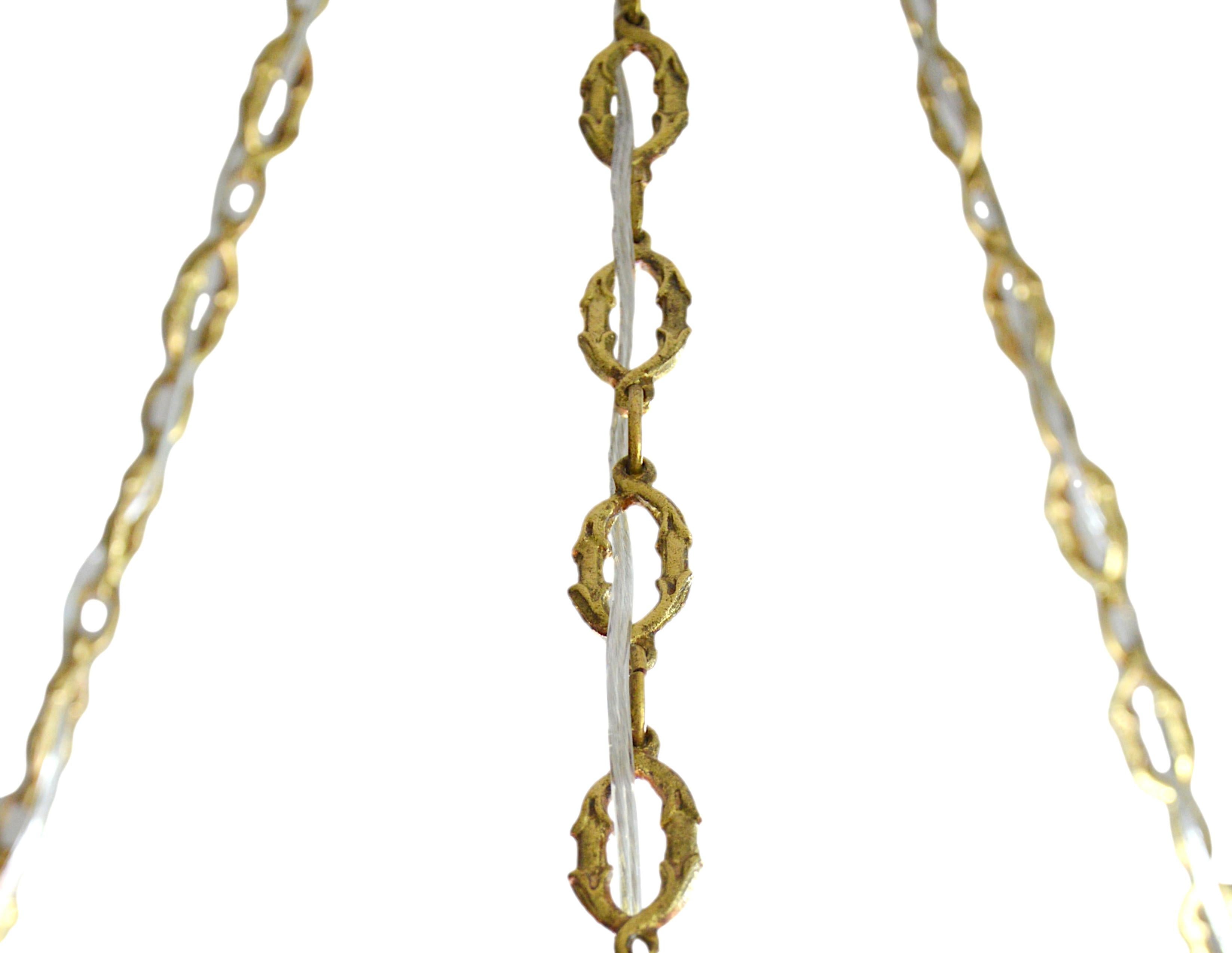 Delatte & Ranc Raro lampadario a sospensione Art Déco, 1920 in vendita 4