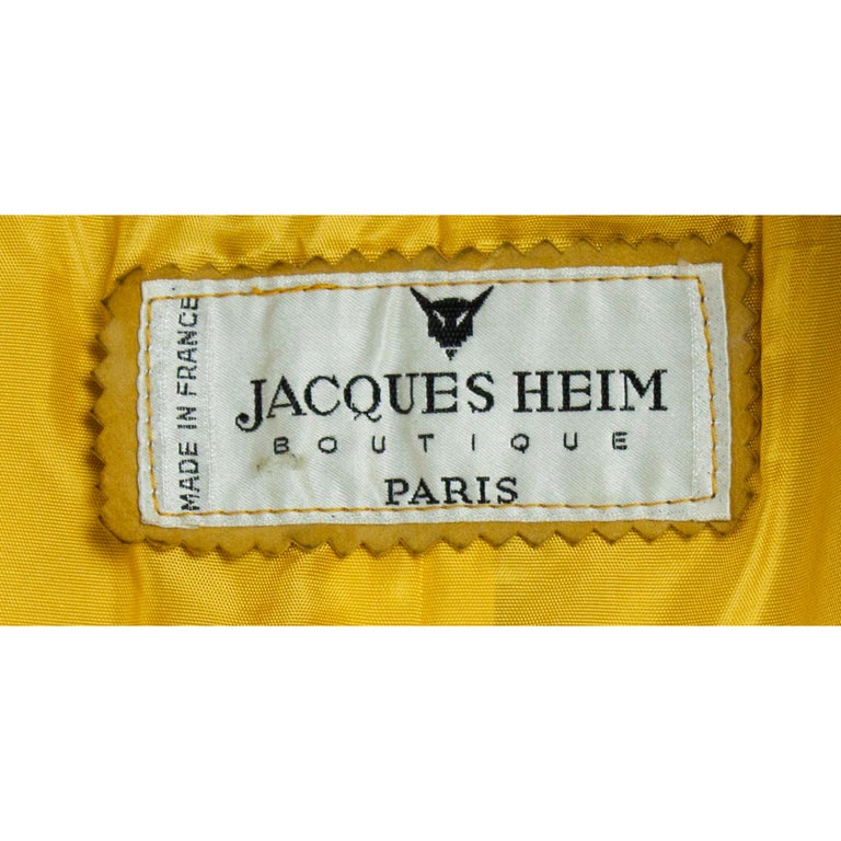 Delaunay for Jacques  Heim modernist   leather & suede jacket. circa 1960s For Sale 3