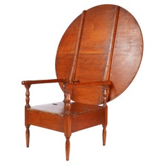 Delaware Valley metamorphic table/chair Monk's Bench in cherry, c. 1900's