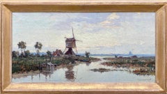 Un paysage de polder, Gerard Delfgaauw, monstre 1882 - 1947 La Haye, Pays-Bas
