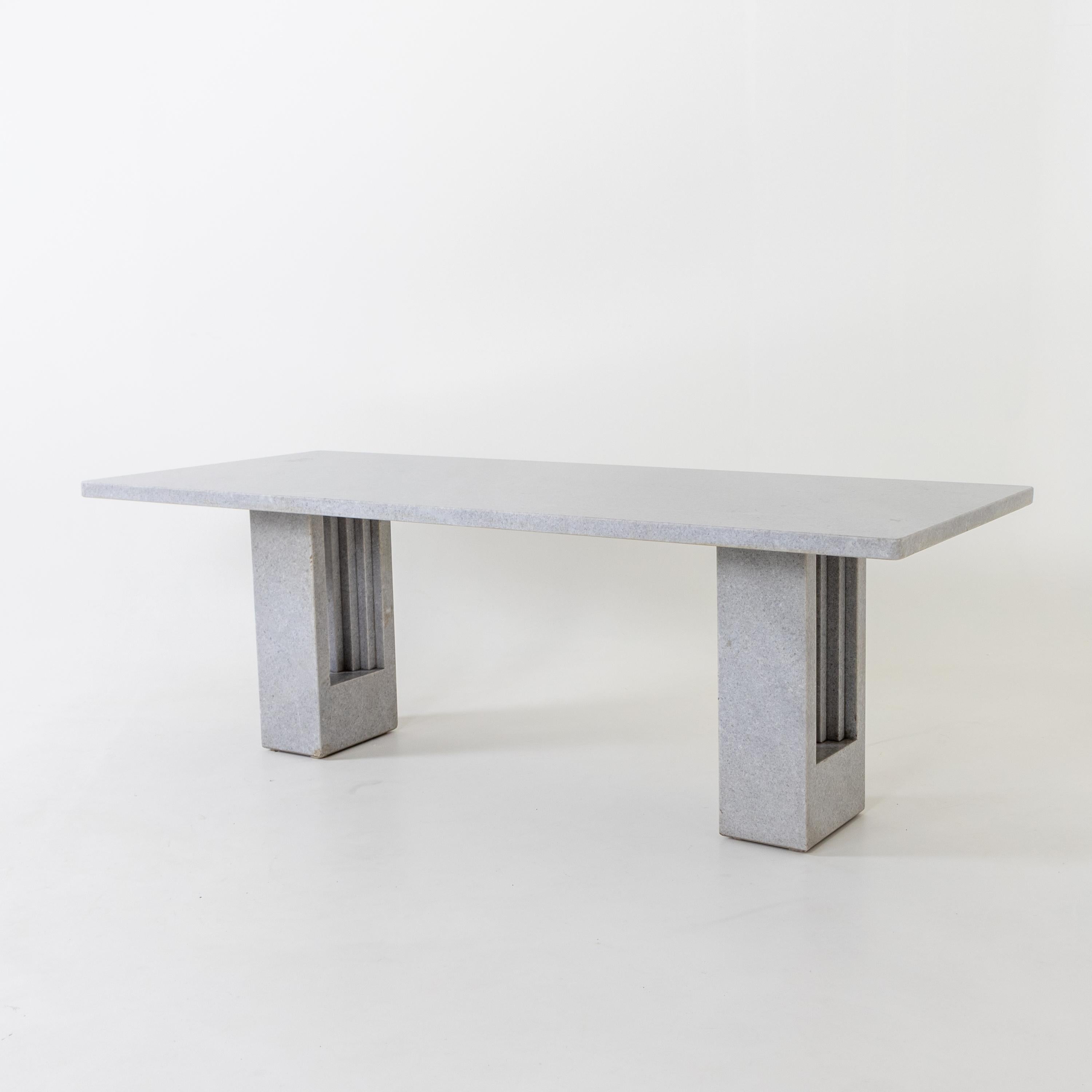 Late 20th Century 'Delfi' Dining Table by Carlo Scarpa and Marcel Breuer for Gavina, Italy, 1970s