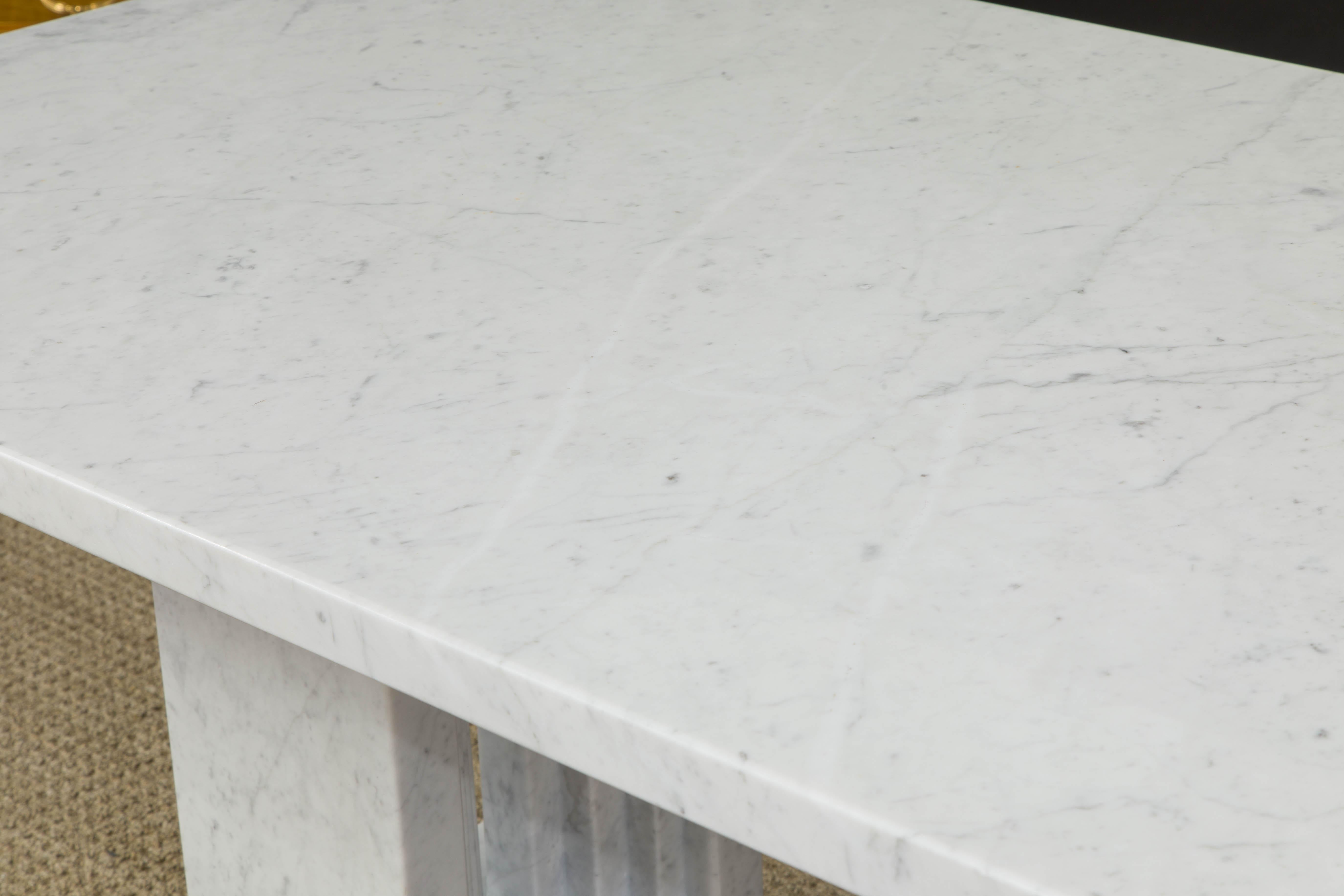 'Delfi' Marble Dining Table by Marcel Breuer and Carlo Scarpa for Gavina, Italy 11