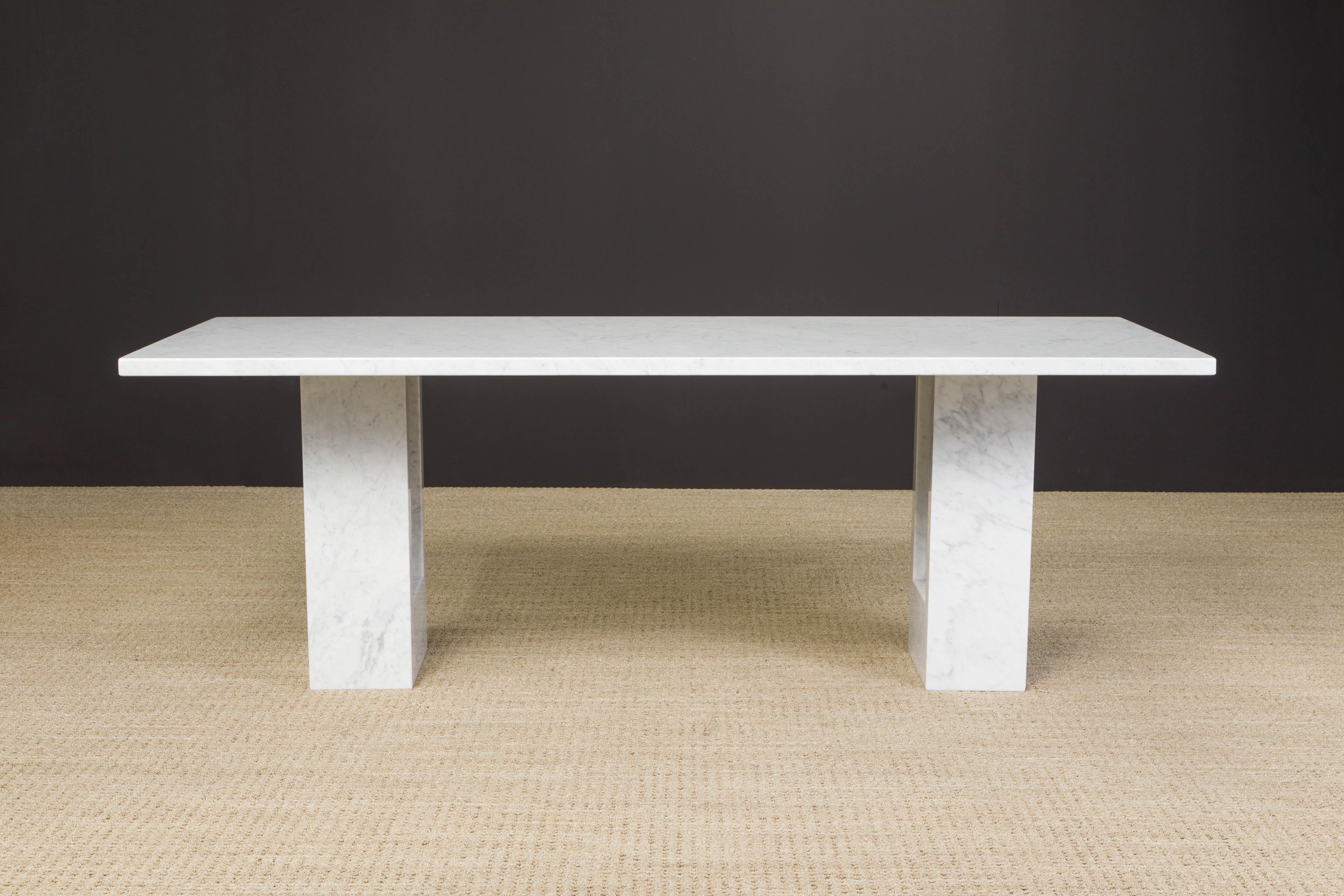 Modern 'Delfi' Marble Dining Table by Marcel Breuer and Carlo Scarpa for Gavina, Italy