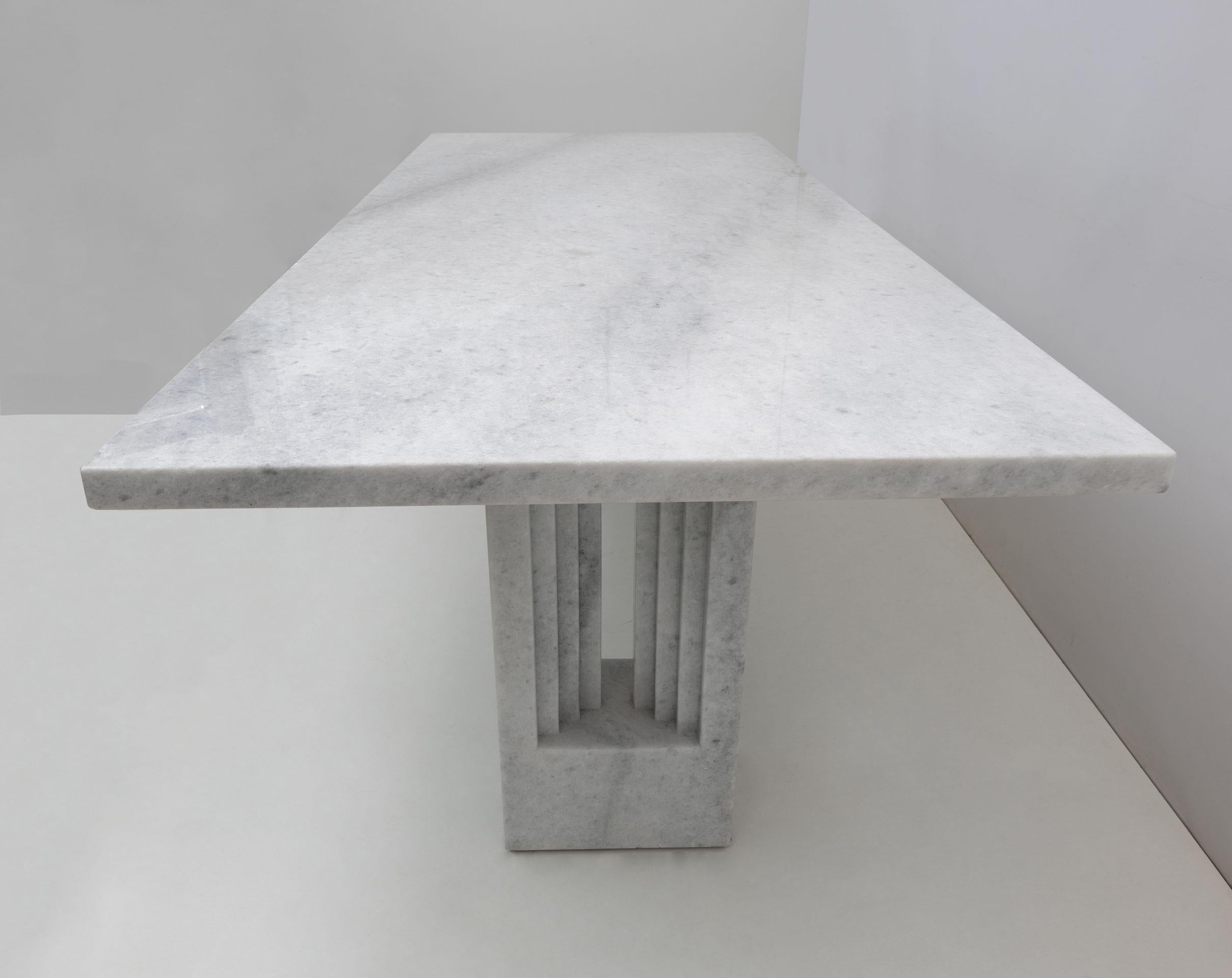 20th Century 'Delfi' Marble Dining Table by Marcel Breuer and Carlo Scarpa for Gavina, Italy For Sale