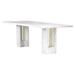 Delfi Table, Original Carrara Marble Table by Carlo Scarpa, 1970s