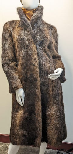 Delfín Abad Bilbao Brown Beaver  Coat
