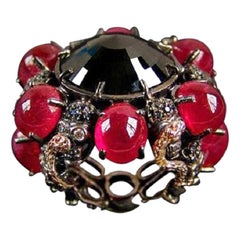 delfina delettrez ring gold diamond karat