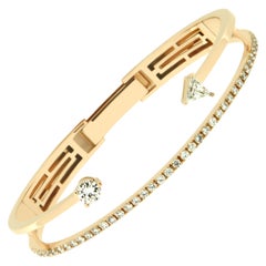 DELFINA DELETTREZ Diamond 18 Karat Gold Bracelet