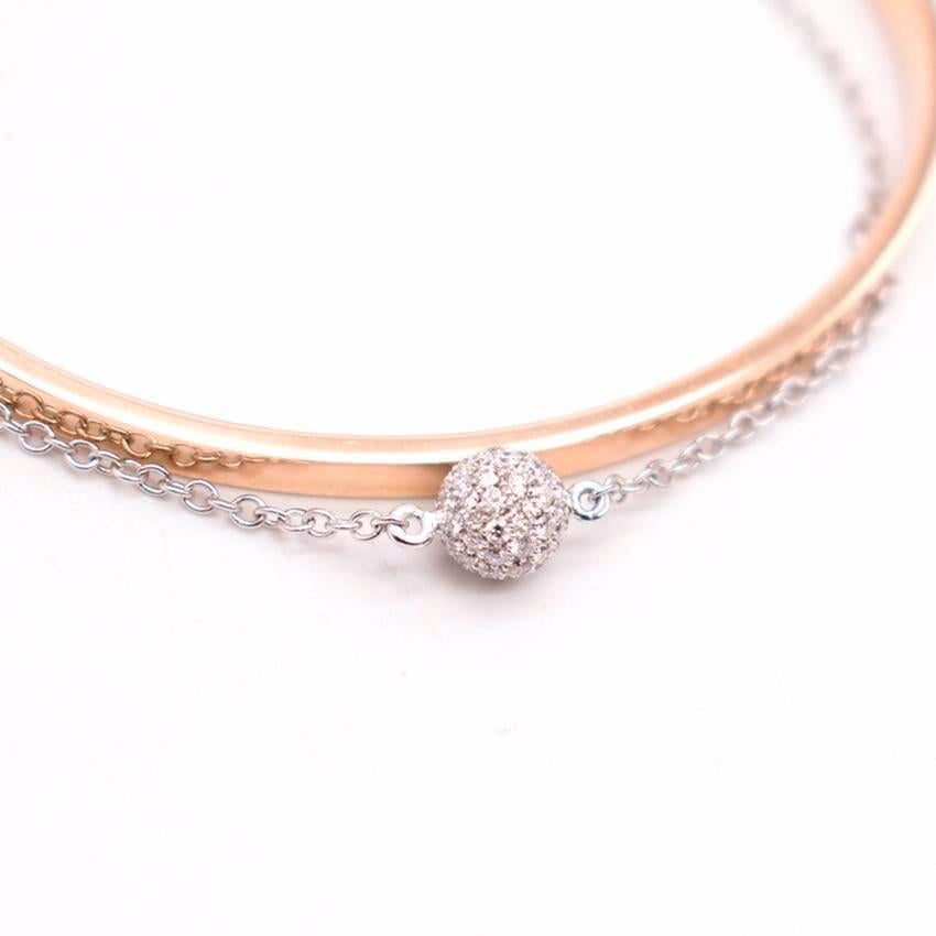 Delfina Delettrez Diamond and 18 Karat Gold Bracelet For Sale 2