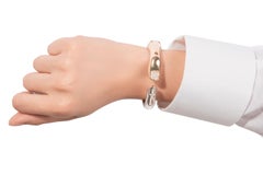 DELFINA DELETTREZ Diamond Silver Gold Plated Finger Cuff Bracelet