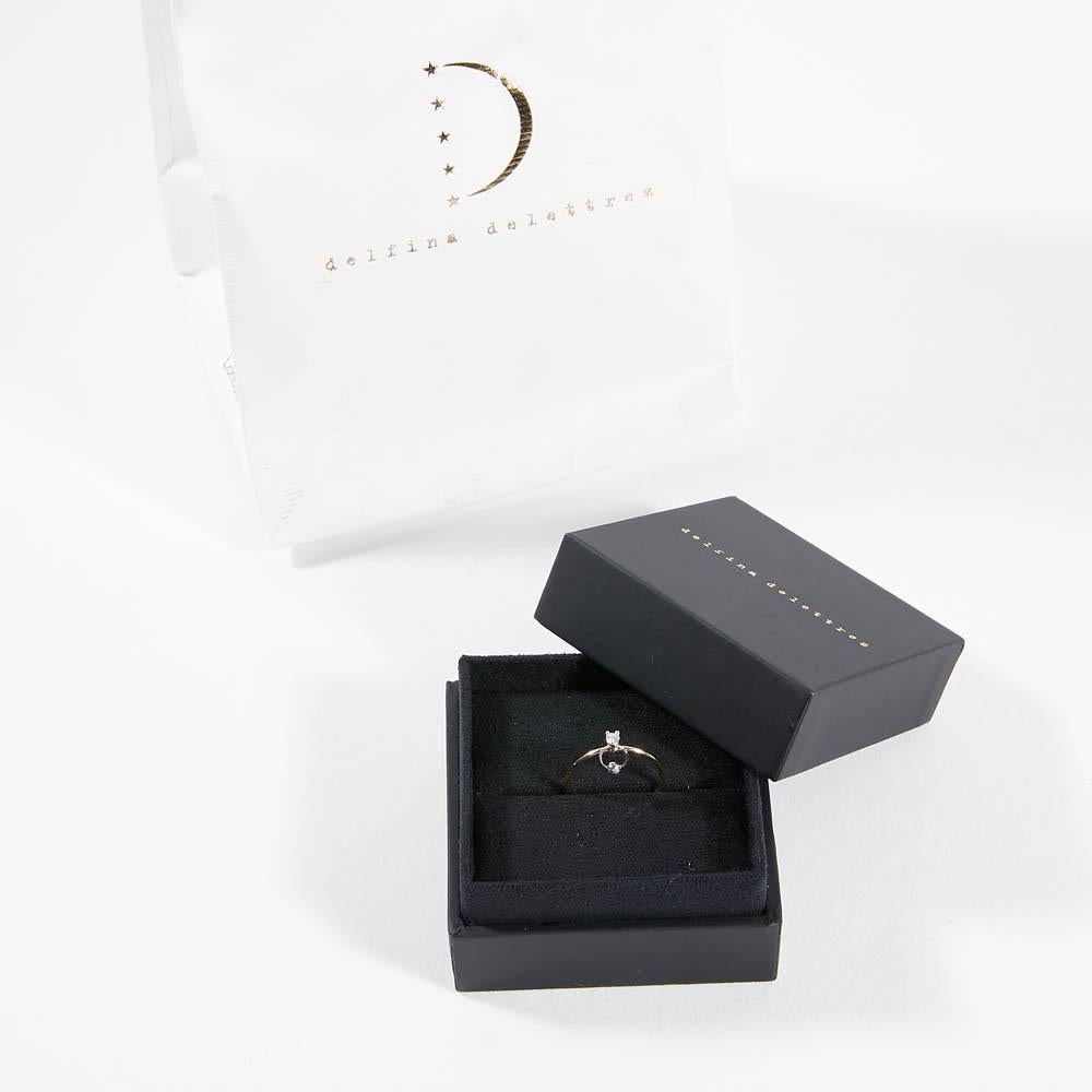 Delfina Delettrez Gold and Diamond Piercing Ring 1