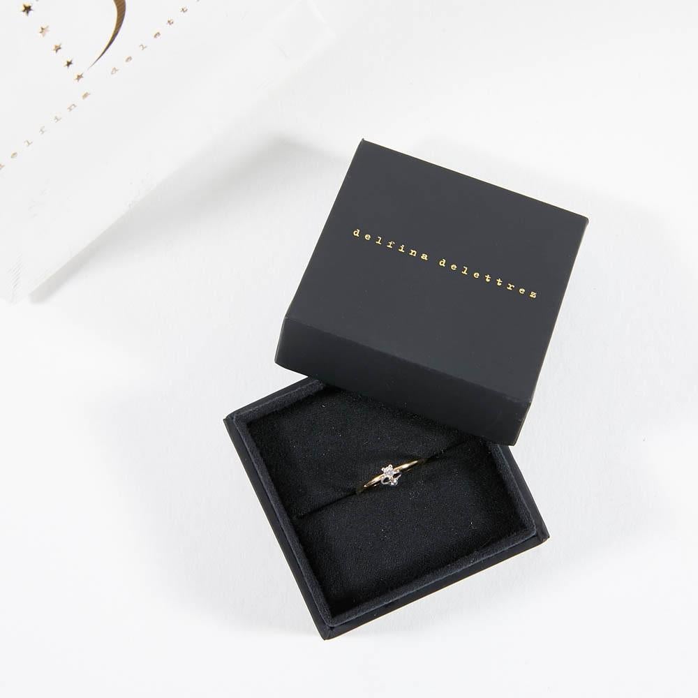 Delfina Delettrez Gold and Diamond Piercing Ring 2