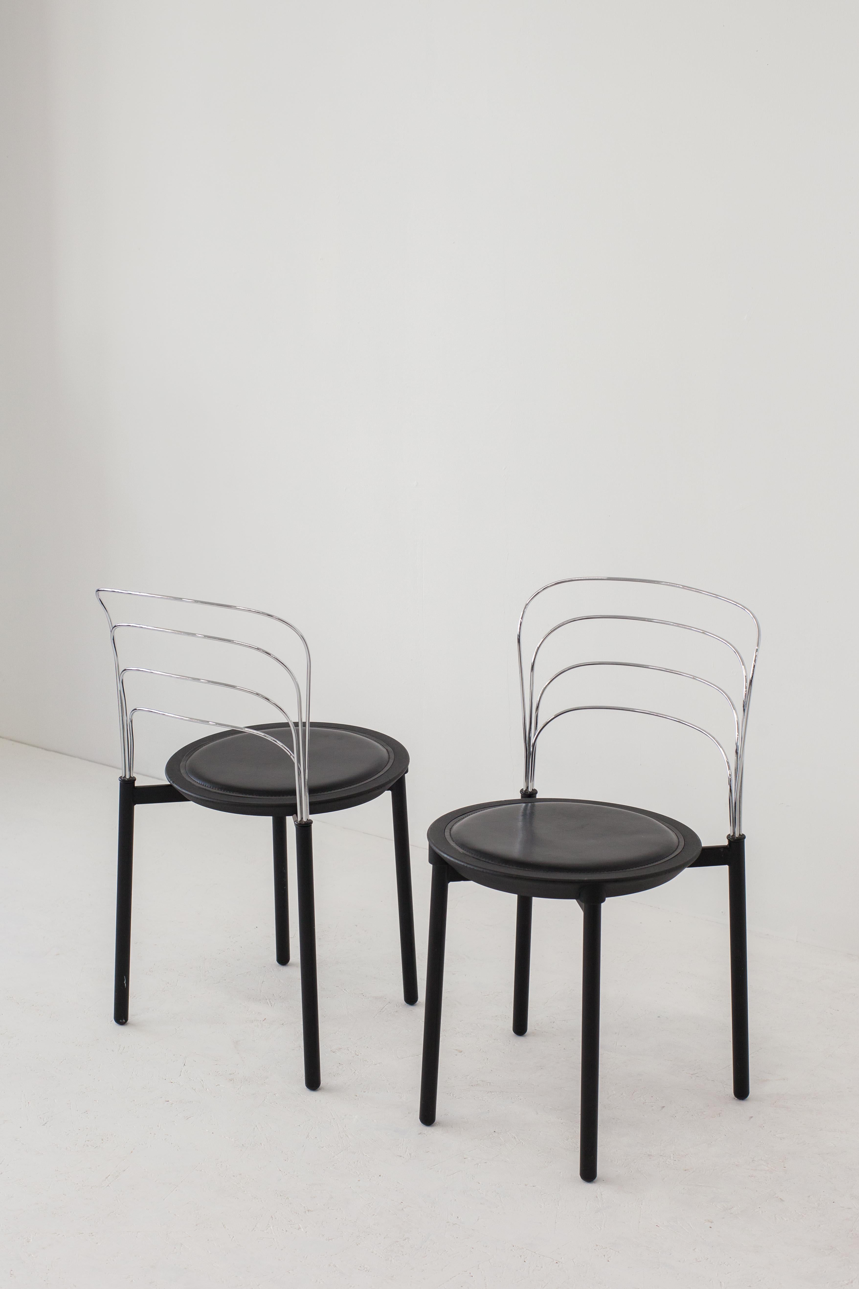 ‘Delfina’ postmodern dining chairs by Giuseppe Raimondi for Tetide, 1987 1