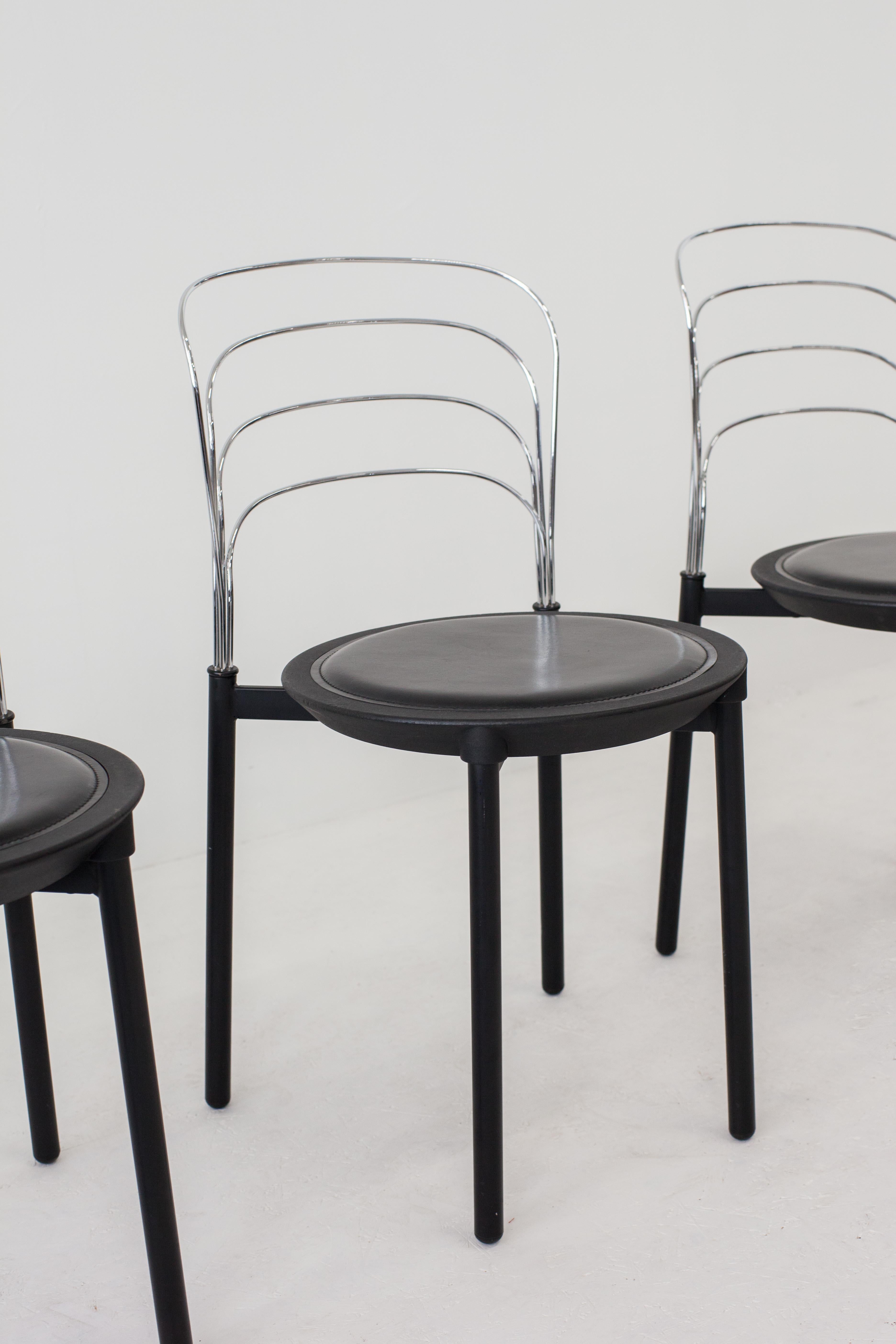 ‘Delfina’ postmodern dining chairs by Giuseppe Raimondi for Tetide, 1987 2