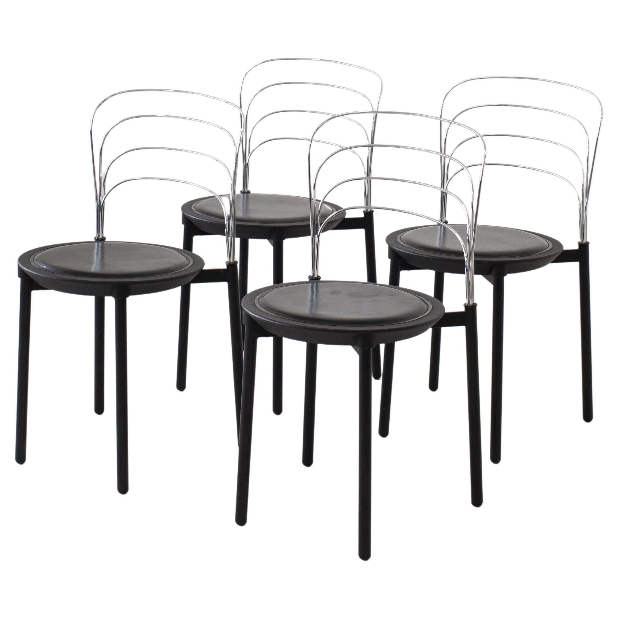 ‘Delfina’ postmodern dining chairs by Giuseppe Raimondi for Tetide, 1987