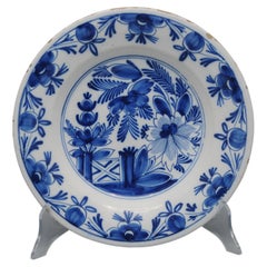 Delft - Blue and White 'Chinoiserie' large Plate - ca 1800-1820