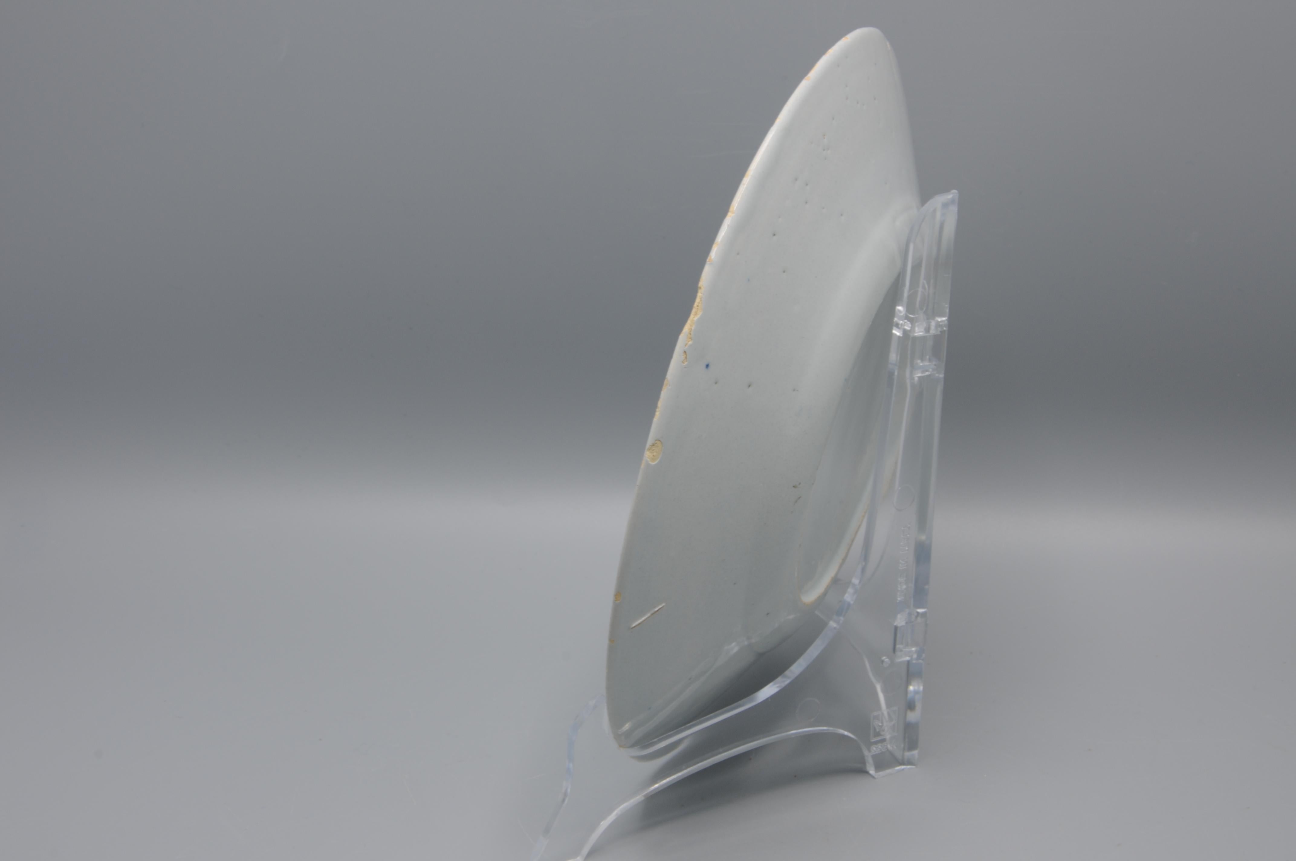 Poterie Delft - Assiette en faïence bleue et blanche avec paysage, fin du 18e siècle en vente