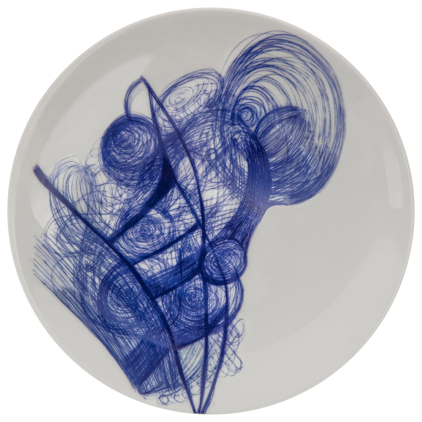 Assiettes à dessert en porcelaine de Delft bleue et blanche de Limoges, édition exclusive