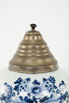 Barattolo per tabacco "Manilla" blu e bianco di Delft