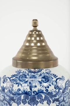Delft Blue and White "Manilla" Tobacco Jar