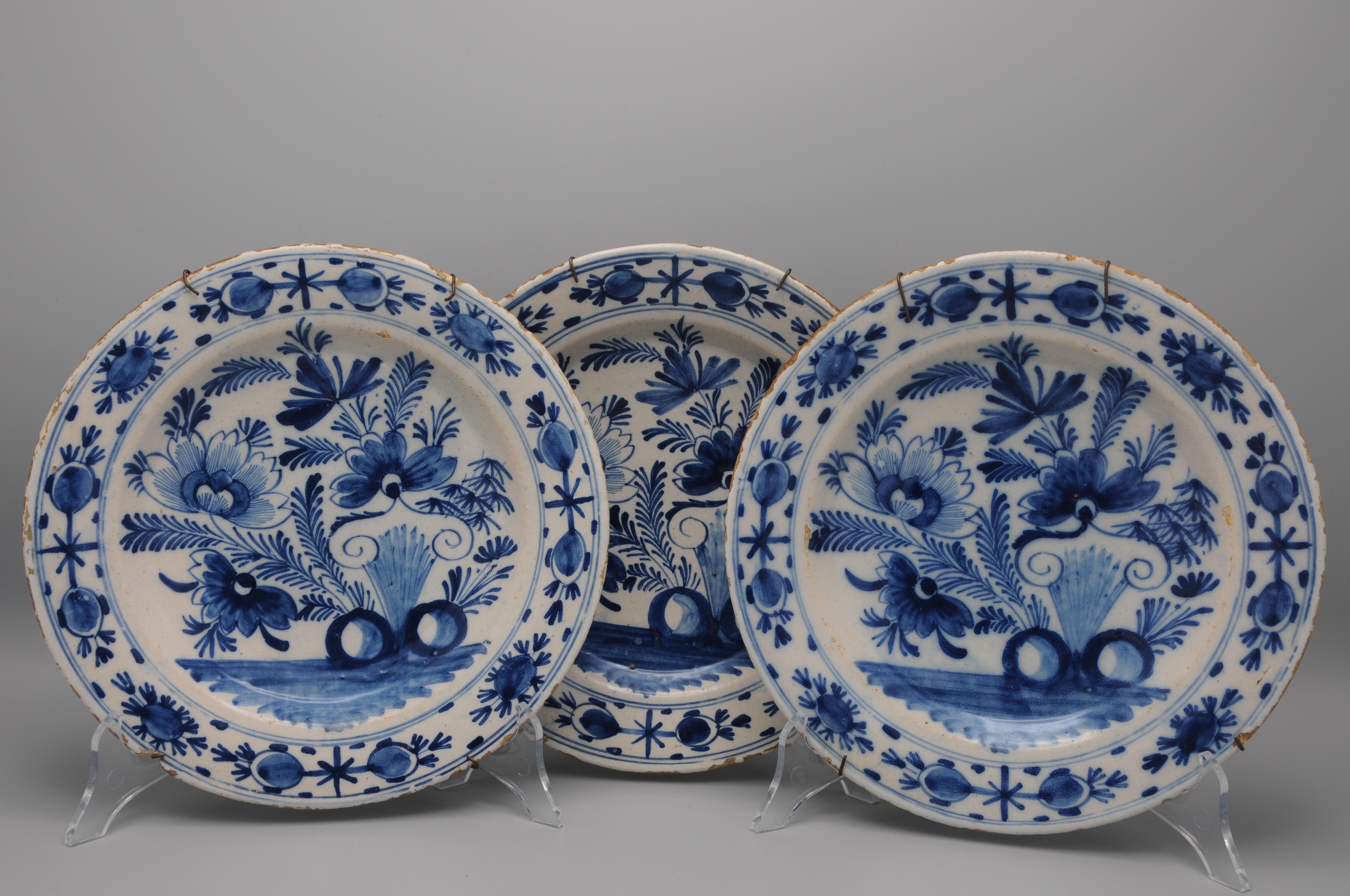 Vernissé Ensemble de 3 assiettes 