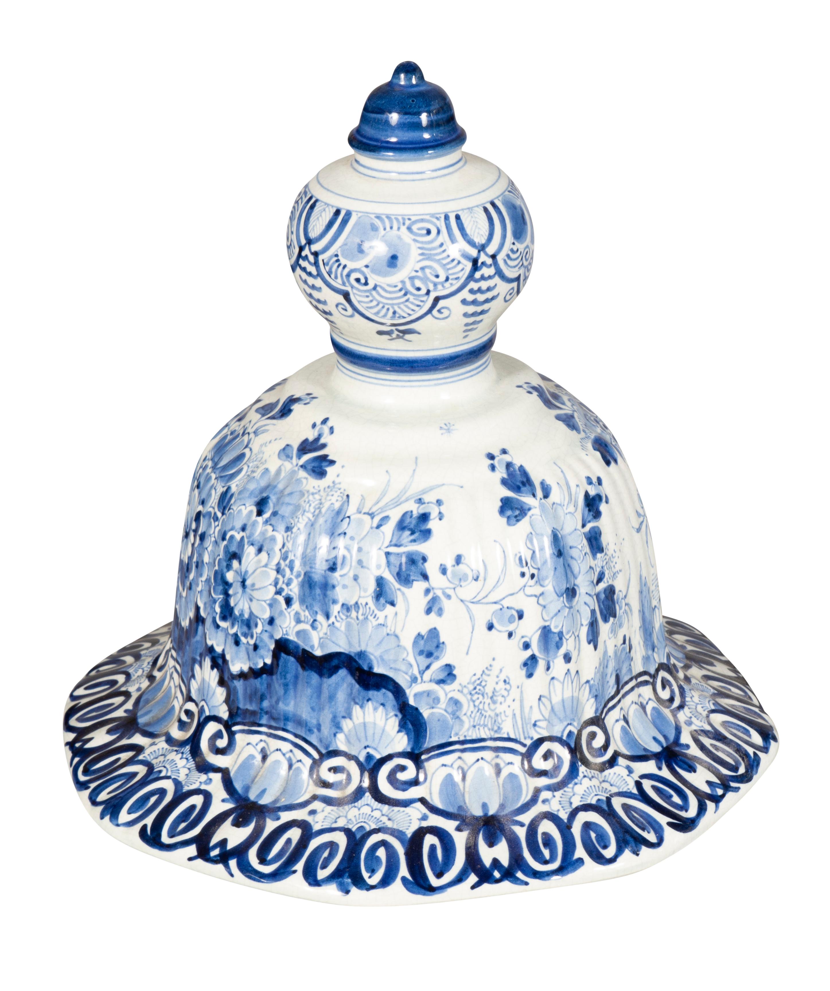 Delft Blue And White Three Piece Garniture For Sale 2