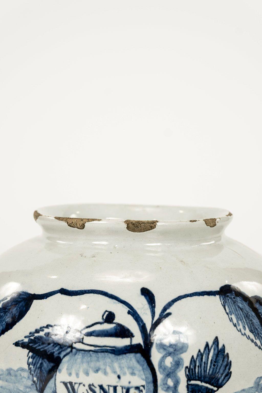 Delft Blau und Weiß W:Snuif Tabak JAR (Neoklassisch) im Angebot