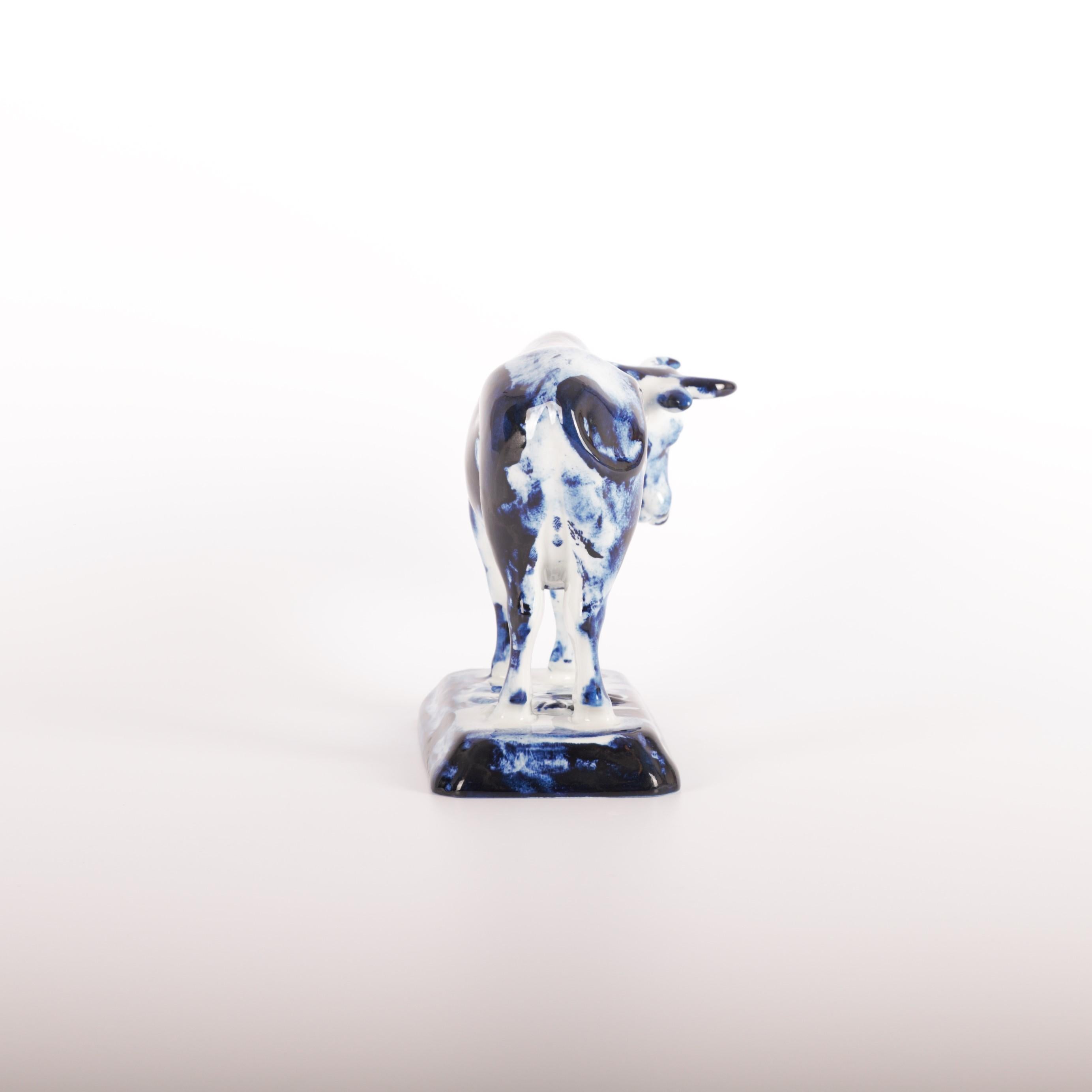 The Delft Blue Cow is available as an exclusive Personal Edition, Marcel Wanders' label carrying works of a more personal and experimental nature. The pieces of the Delft Blue series are unlimited unique by Marcel's one minute delft blue