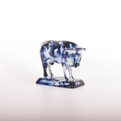 Delfter Blaue Kuh #2, von Marcel Wanders, handbemalt, 2006, Einzigartig