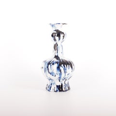 Jarrón de cuello largo azul de Delft nº 1, de Marcel Wanders, Pintado a mano, 2006, Único