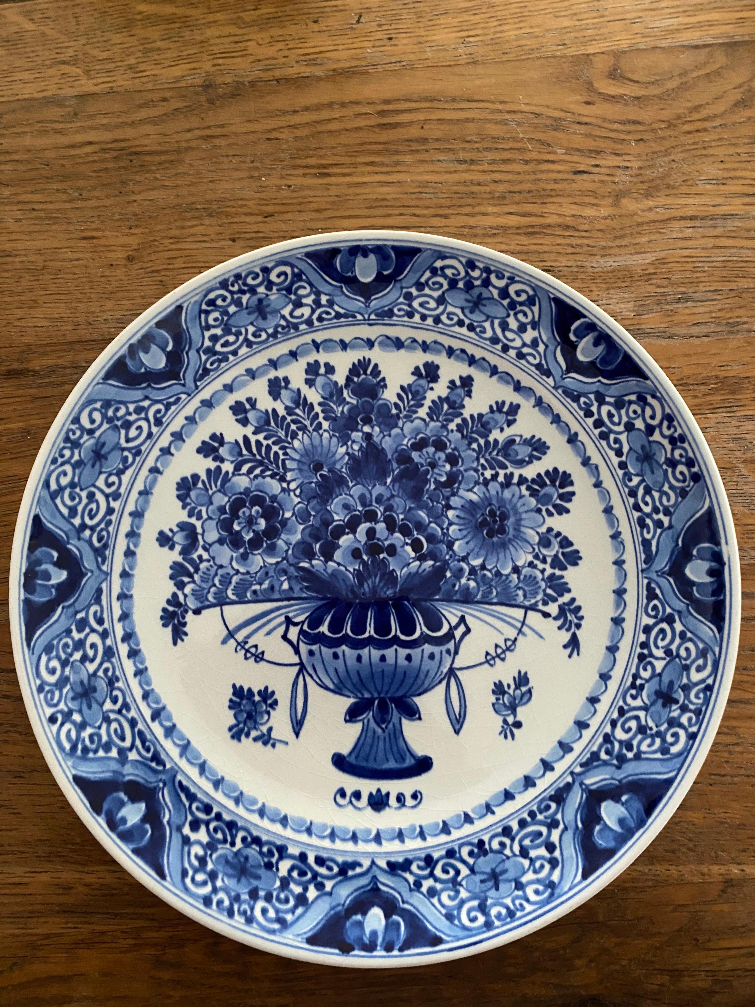 Olandese Piatto da portata blu di Royal Delft in vendita