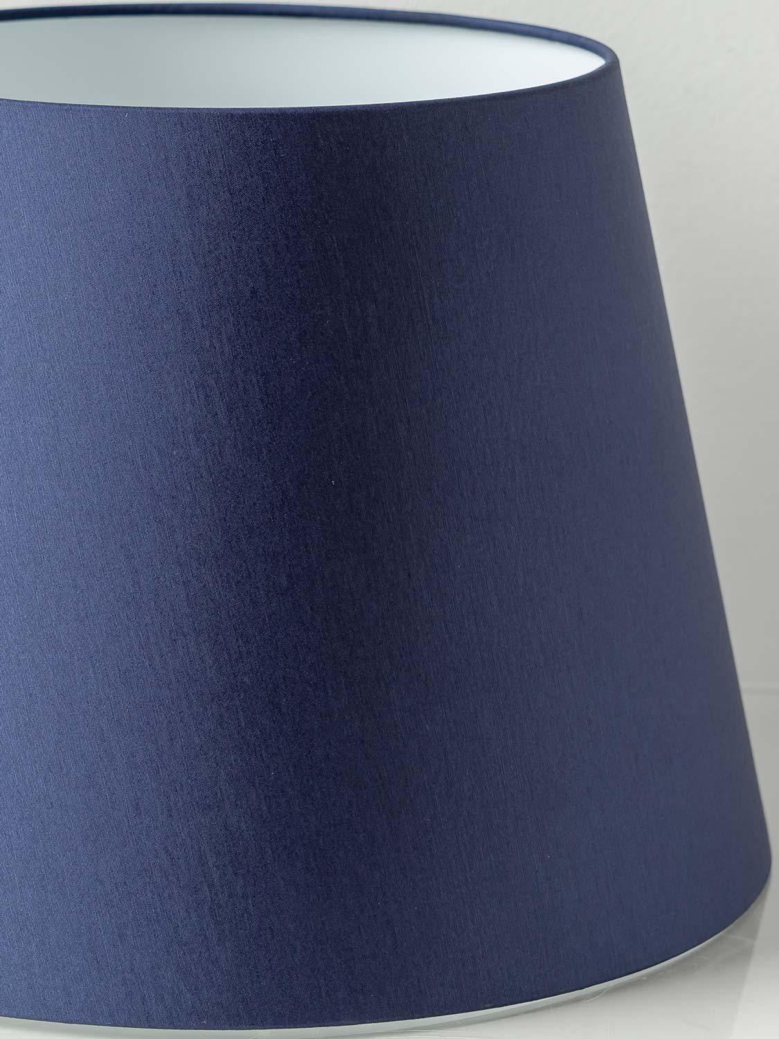 Lampes de table bleu Delft, Boch Frères pour Royal Sphinx, 1969-1979, abat-jour bleu marine en vente 1