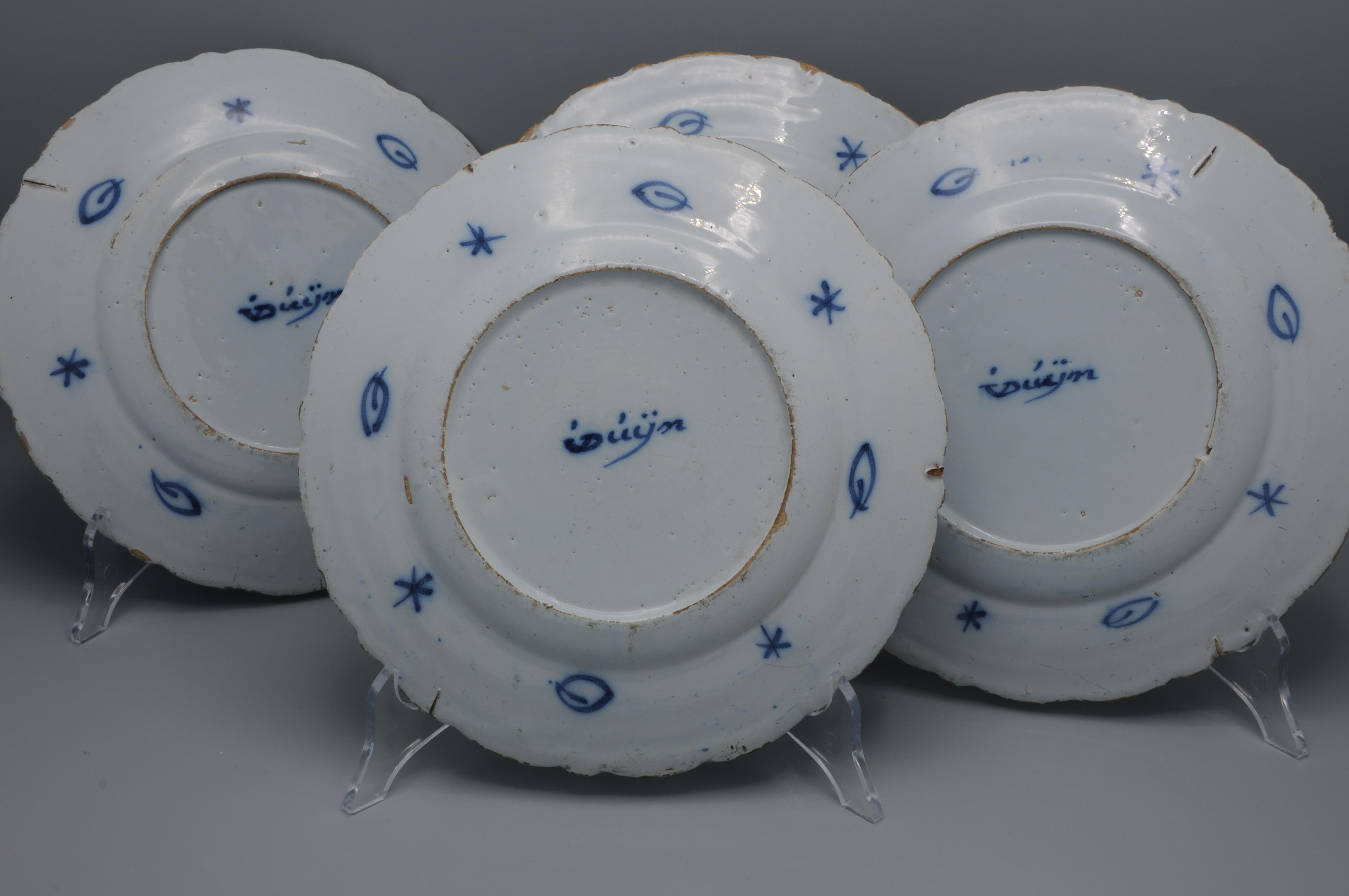 Ensemble de 4 assiettes 