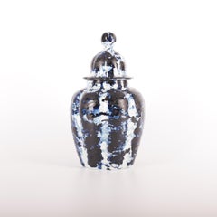 Jarrón azul de Delft con tapa nº 2, de Marcel Wanders, Pintado a mano, 2006, Único