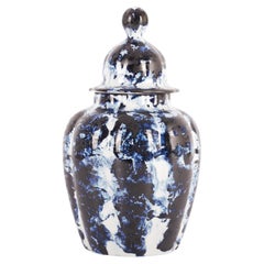 Delft Blue Vase with Lid #2, by Marcel Wanders, Hand Painted, 2006, Unique