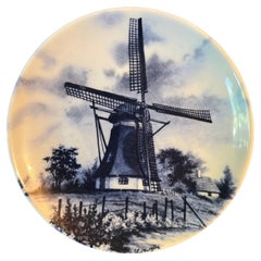 Delft Blue Windmill Print Kleiner Teller/Schale