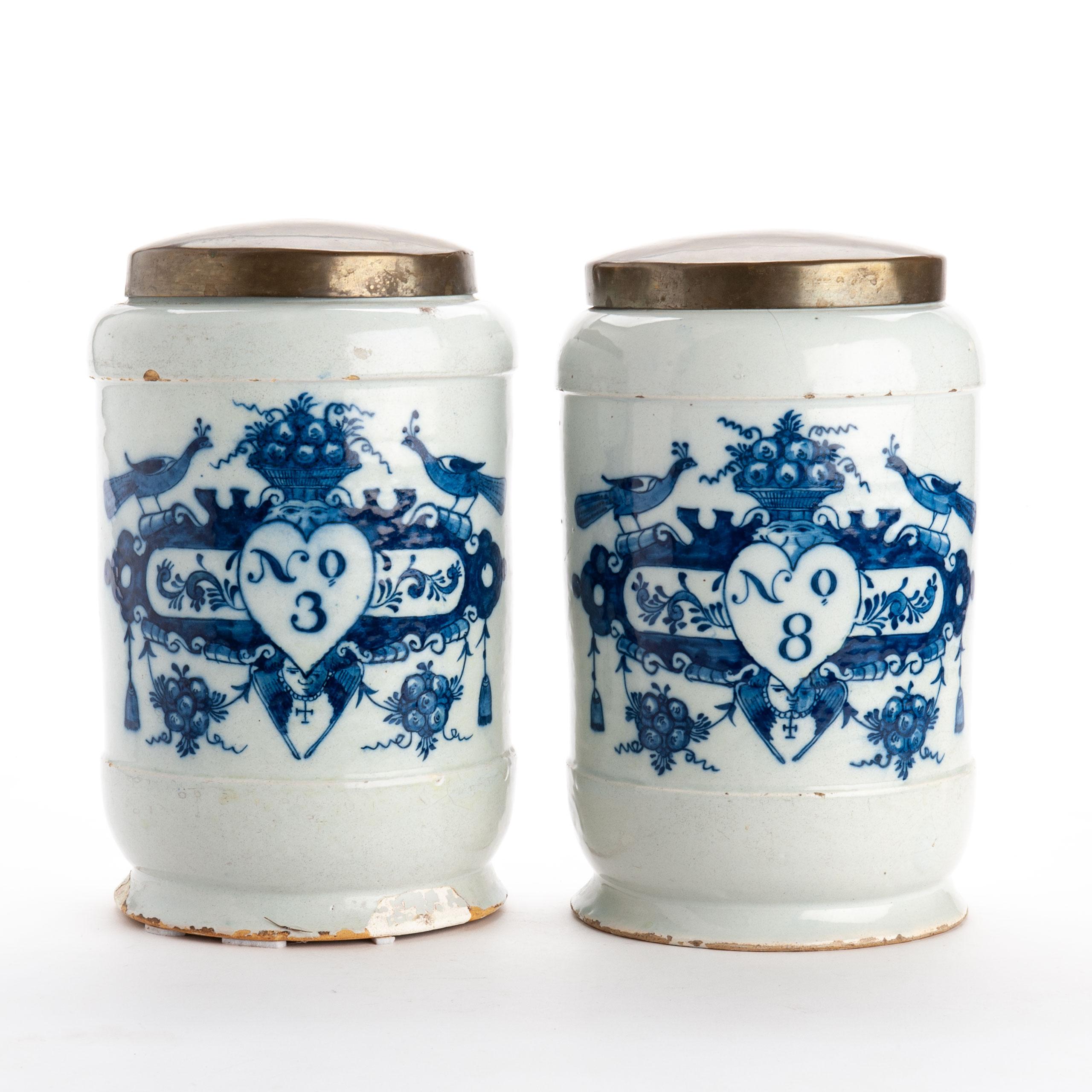 19th Century Delft Ceramic Drug Jar, circa 1800