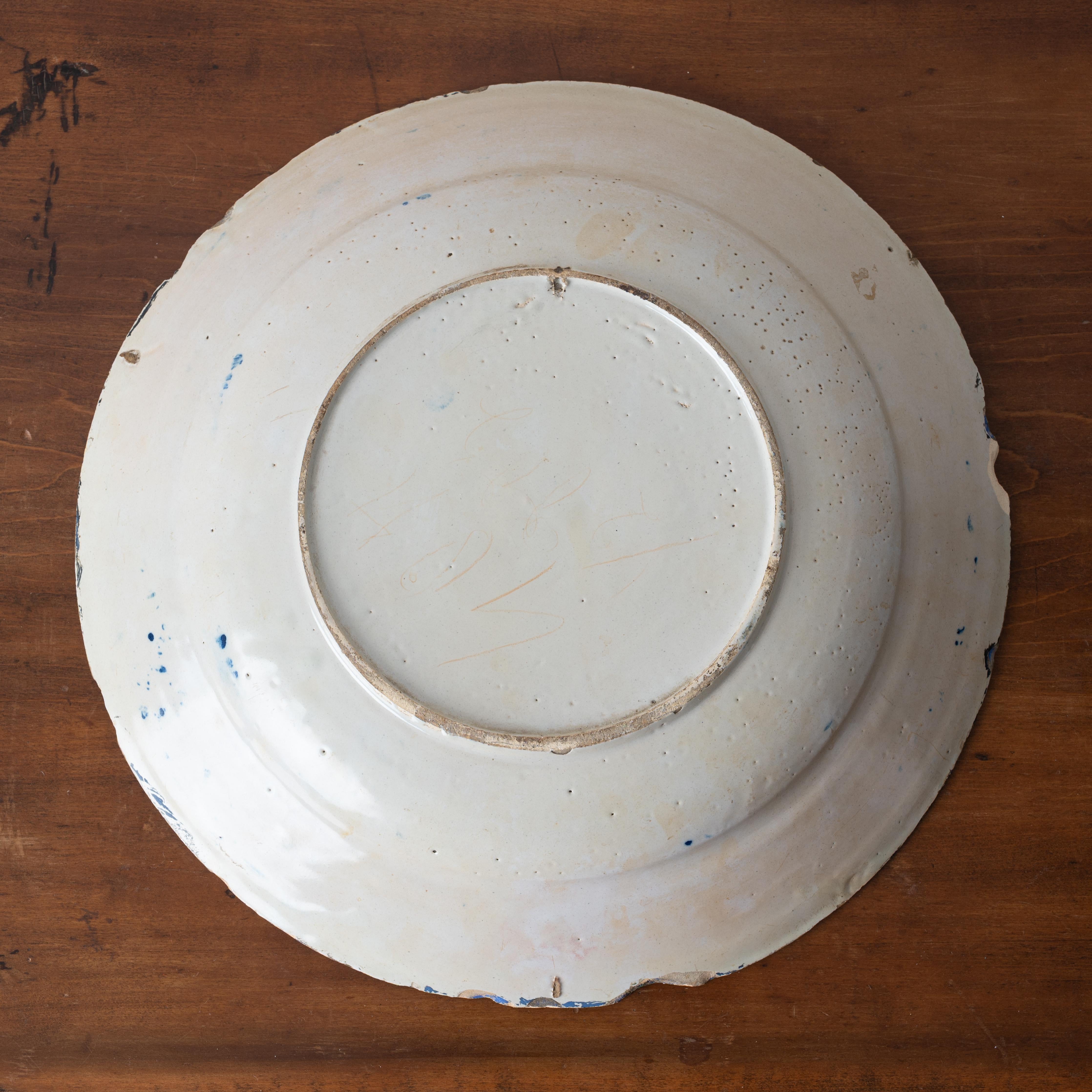 Delft Charger, 18th Century For Sale 6
